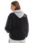 The North Face Easy Wind logo zip jacket in black