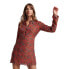 Фото #1 товара SUPERDRY Studios Button Front Long Sleeve Short Dress