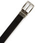 ფოტო #3 პროდუქტის Men's Black and White Reversible Belt