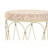 Side table DKD Home Decor Natural Metal Cream Rattan (35 x 35 x 49 cm)