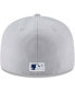 Фото #2 товара Men's Gray Los Angeles Dodgers Cooperstown Collection Wool 59FIFTY Fitted Hat