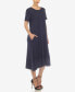 ფოტო #7 პროდუქტის Women's Short Sleeve Midi Dress