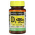 Фото #1 товара Витамин D3 Mason Natural, 10 мг (400 МЕ), 100 капсулы