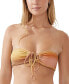 Фото #4 товара Women's Glitter Ombre Slider Triangle Bikini Top