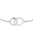 ფოტო #2 პროდუქტის BFF Friendship Double Love Two Interlocking Mini Eternity Ring Circles Bracelets Mother Daughter Sterling Silver Small Wrist 6, 7"