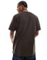 Threadbare relaxed fit t-shirt in chocolate brown