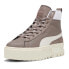 Фото #2 товара Puma Mayze Mid Gentle Platform Womens Brown Sneakers Casual Shoes 39308502