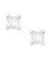 ფოტო #5 პროდუქტის Princess-Cut Diamond Stud Earrings in 10k White Gold (1/10 ct. t.w.)