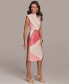 Фото #2 товара Платье женское DKNY Sheath Colorblocked Donna Karan