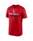 Фото #3 товара Men's Red St. Louis Cardinals 2022 Postseason Authentic Collection Dugout T-shirt