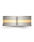 ფოტო #3 პროდუქტის Titanium 14k Gold Inlay Flat Wedding Band Ring