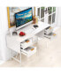 48 Inch Home Office Computer Desk with 4 Drawers-White