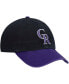 Фото #4 товара Men's Black Colorado Rockies Alternate Clean Up Adjustable Hat