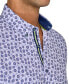 Фото #3 товара Men's Regular-Fit Non-Iron Performance Stretch Medallion-Print Button-Down Shirt