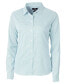 ფოტო #1 პროდუქტის Women's Versatech Pinstripe Stretch Long Sleeve Dress Shirt