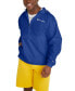Фото #1 товара Men's Packable Half-Zip Hooded Water-Resistant Jacket