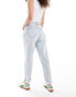 Фото #8 товара ASOS DESIGN Hourglass relaxed mom jean in light blue with rip