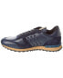 Фото #2 товара Valentino Leather & Suede Sneaker Men's Blue 40