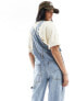 Фото #5 товара Pimkie denim wide leg dungarees in blue wash