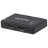 Фото #2 товара Manhattan HDMI Splitter 2-Port - 4K@30Hz - Displays output from x1 HDMI source to x2 HD displays (same output to both displays) - AC Powered (cable 0.9m) - Black - Three Year Warranty - Retail Box (With Euro 2-pin plug) - HDMI - 2x HDMI - 3840 x 2160 pixels - Blac