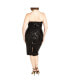 Фото #2 товара Plus Size Sequin Sofia Dress