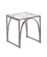 Фото #1 товара Arabelle Square Glass Top End Table