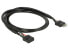 Фото #4 товара Delock 0.5m 2xUSB2.0 - 0.5 m - USB 2.0 - Male/Female - 480 Mbit/s - Black