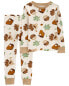 Фото #3 товара Baby 2-Piece Thanksgiving 100% Snug Fit Cotton Pajamas 12M