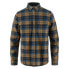 Fjällräven Singi Heavy Flannel long sleeve shirt Dark Navy / Buckwheat Brown, L - фото #1