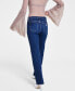 ფოტო #2 პროდუქტის Women's Whiskered Faded-Front Bootcut Denim Jeans