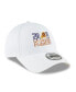 Фото #4 товара Men's White Phoenix Suns 2022 NBA Playoffs Bubble Letter 9FORTY Adjustable Hat