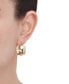 ფოტო #2 პროდუქტის Polished Pattern Flex Huggie Hoop Earrings in 10k Gold, 7/8"