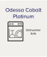 Фото #2 товара Odessa Cobalt Platinum Oval Vegetable Bowl, 24 Oz.