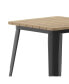 Фото #15 товара Dryden Indoor/Outdoor Dining Table, 23.75" Square All Weather Poly Resin Top With Steel Base
