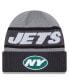 Фото #1 товара Men's Gray New York Jets 2023 Sideline Tech Cuffed Knit Hat