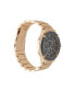 ფოტო #3 პროდუქტის Men's Brushed Gold-Tone Metal Bracelet Watch 46mm