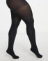 Фото #4 товара ASOS DESIGN Curve 2 pack 90 denier super stretch tights in black