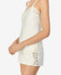 ფოტო #4 პროდუქტის Flower-Lace Trim Cami & Shorts Pajama Set