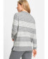 Фото #2 товара Women's Long Sleeve Grid Stitch Sweater