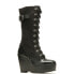 Фото #4 товара Harley-Davidson Celina 10" Lace Wedge D84732 Womens Black Motorcycle Boots