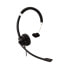 V7 Deluxe Mono Headset - boom mic - Adjustable Headband for PC - Mac - Laptop Computer - Chromebook - Black - 3.5mm connector - Headset - Head-band - Office/Call center - Black - Silver - Monaural - In-line control unit