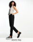 ASOS DESIGN Tall tailored tapered trouser in black