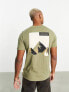 Berghaus Dolomites Mtn t-shirt with mountain back print in khaki