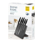 Фото #2 товара Platinet PLATINET 5 BLACK KNIVES SET WITH BLACK MAGNETIC BOARD