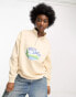 Фото #3 товара Daisy Street quarter zip lake sweatshirt in cream