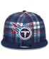 Фото #4 товара Men's Navy Tennessee Titans 2024 Sideline Statement 9FIFTY Snapback Hat