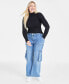 ფოტო #1 პროდუქტის Women's Modal Long Sleeve Turtleneck, Created for Macy's