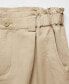 ფოტო #5 პროდუქტის Women's Linen Cargo Pants