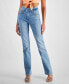 ფოტო #3 პროდუქტის Women's Embellished Shape Up Straight Leg Jeans