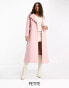 Фото #2 товара Forever New Petite oversized open maxi coat in powder pink